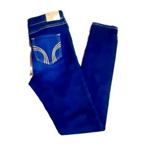 HOLLISTER JEANS DENIM DARK WASH 5R 27/31 SKINNY 5 POCKET ALMOST NEW